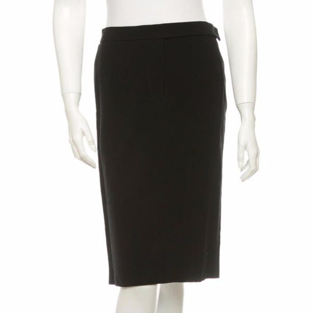 Costume National Black Wool Pencil Skirt XS
